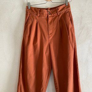 Rust Madewell Wide Leg Pants